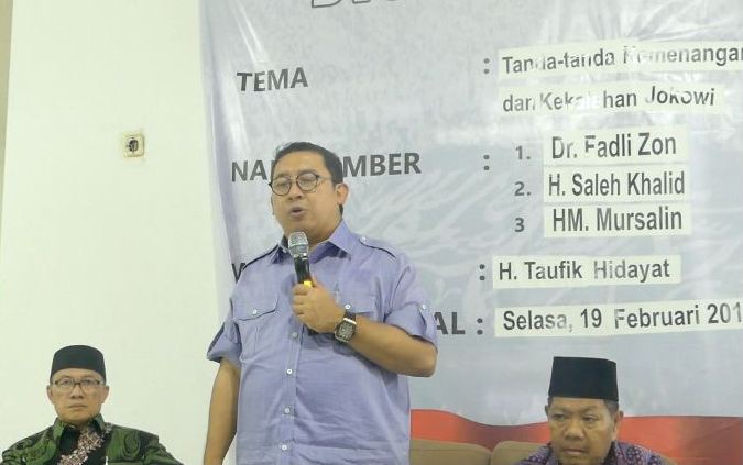 Fadli Zon Ungkap Tanda-tanda Kekalahan Jokowi